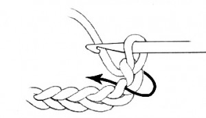 Как связать столбик без накида крючком